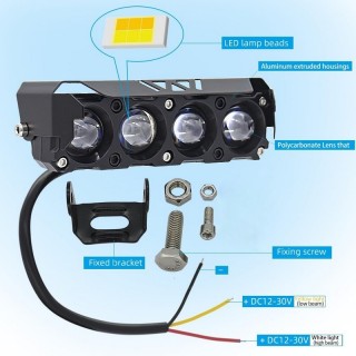 LED фар универсален 12/24V